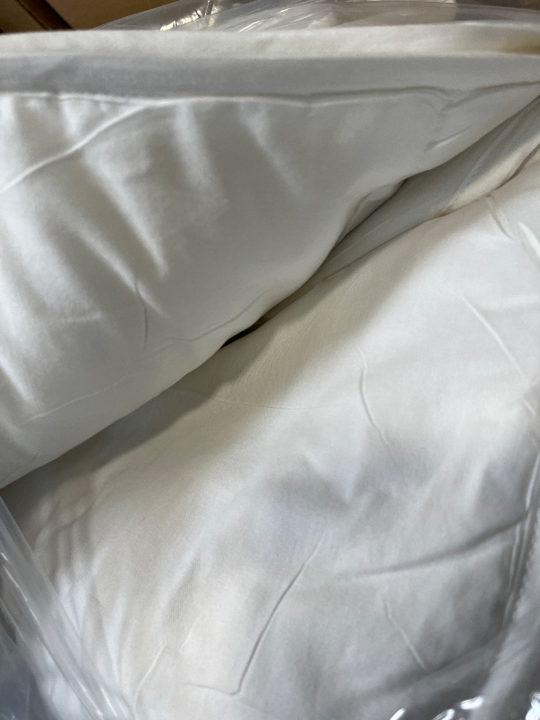 Photo 1 of 100% Australian Wool Comforter Queen Size –Natural Temperature Regulating Wool Duvet Insert for All Seasons, No-Shedding Organic Cotton Cover with 4 Corner Tabs, Machine Washable,Breathable(White)