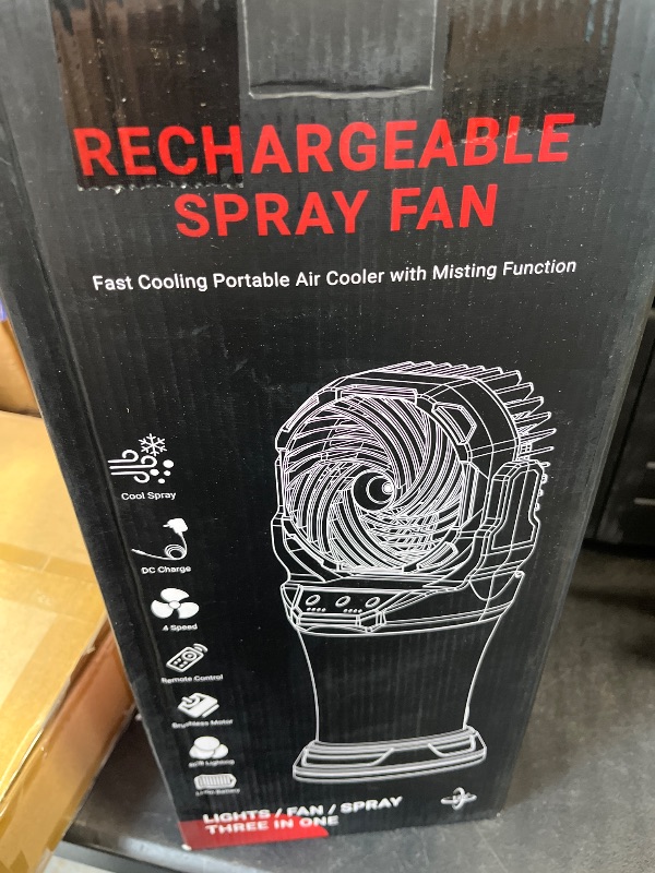 Photo 1 of Techargeable spray fan