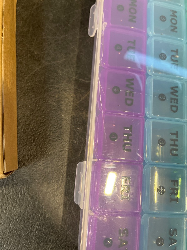 Photo 1 of Mossime Monthly Pill Organizer 28 Day, Large 4 Week Medicine Dispenser
Food Grade PP, BPA Free, 3D Printed Labels, 8 Fish Oils per Slot, Drop-Proof Case, for Seniors & Travel