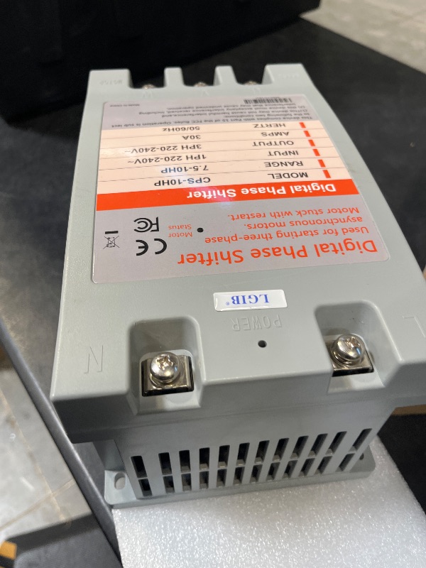 Photo 1 of LGIB Single Phase to 3 Phase Converter?10HP 220V 3 Phase Converter?220V-240V Input/Output Digital Phase Shift for 10HP Motor