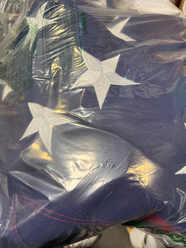 View 3 of American Flag for Outside 6x10 FT Large, Deluxe Heavy Duty Spun Polyster, TearProof and Waterproof Super Tough Series, All Weather High Wind USA US Flag with Embroidered Stars, Sewn Stripes, Brass Grommets