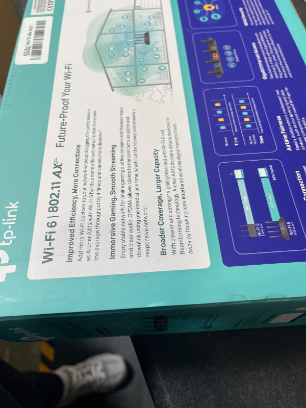 Photo 1 of TP-Link Archer AX12 WiFi6 Router AX1500 1xGb WAN