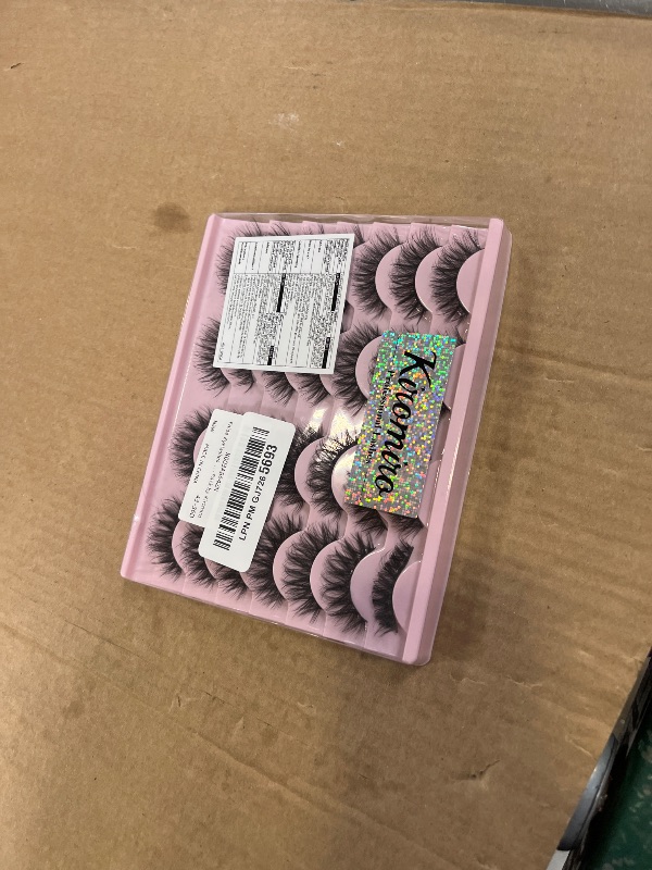 Photo 1 of False Eyelashes Natural Look Faux Mink Lashes 12mm Short Wispy Lashes 5D Volume Strip Eye Lashes Pack by Kiromiro