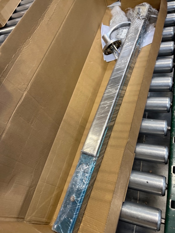 Photo 1 of YUCHENGTECH Commercial Door Push Bar Panic Exit Device with Alarm 80cm/32IN Stainless Steel Emergency Exit Door Push Bar with Exterior Lever 6 Keys for 32”-54” Wood Metal Doors