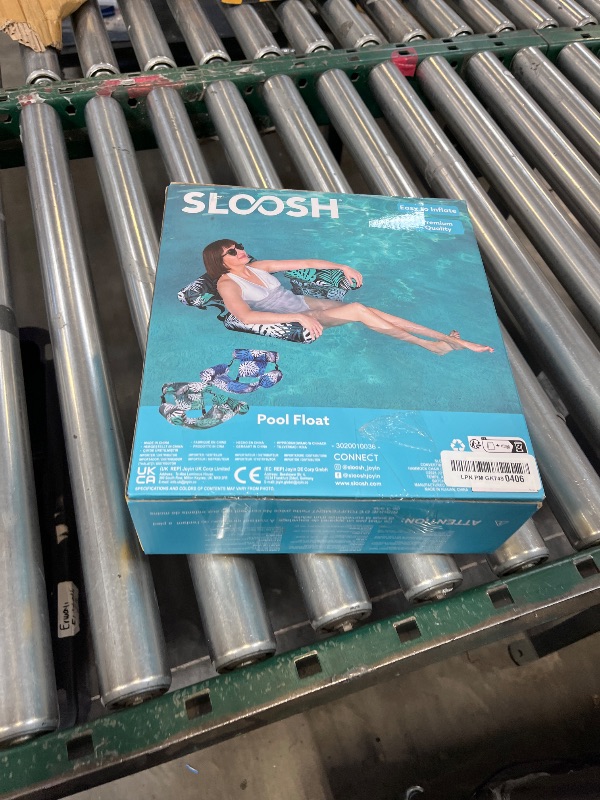 Photo 1 of Sloosh Pool Floats Adult, 2 Packs Inflatable Pool Lounge Chairs,Blow up Hammock Pool Noodles Floats for Adults,Floating Water Chair for Pool Party Lake River Water Fun(Tropical Leaves-Green,Blue)