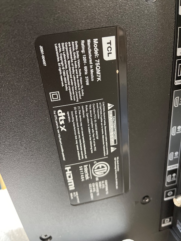 Photo 1 of TCL 75 Inch Class QM7K Series | Mini LED QLED 4K HDR | 75QM7K, 2025 Model | 120HZ-144HZ Anti Reflective Screen Smart Google TV Dolby Atmos Onkyo Audio | Voice Remote Alexa Gaming Streaming Television