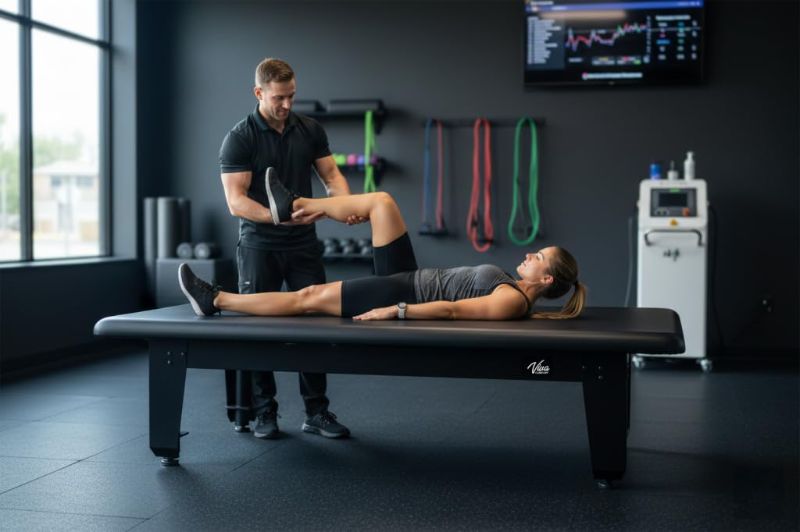 Photo 1 of Vivacomfort TheraLift Hi-Lo Bariatric 7' x 5', (83" L x 48" W) Rehab Physical Therapy Table, 1500 lbs. Weight Capacity-------please bring truck when pick up item is xl