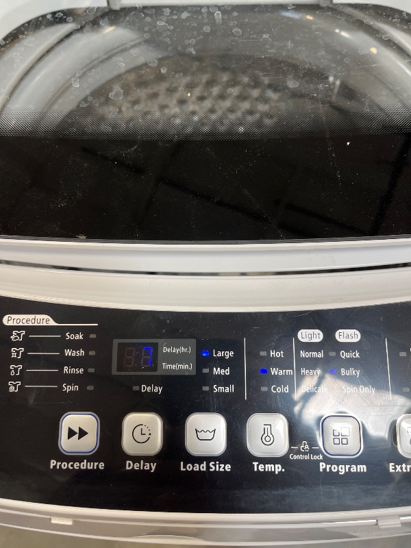 Photo 1 of BLACK+DECKER 3.0 Cu. Ft. Portable Washer, 26.5 lb. Capacity, BPW30MW, White---there are some dents