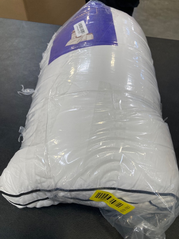 Photo 1 of YOUR MOON Soft Support Pillow Queen Size, 100% Cotton Cover Noiseless Pillows, Fluffy Down-Alternative Pillow for Sleeping, Luxury Hotel Bed Pillows for Side Sleepers (White)