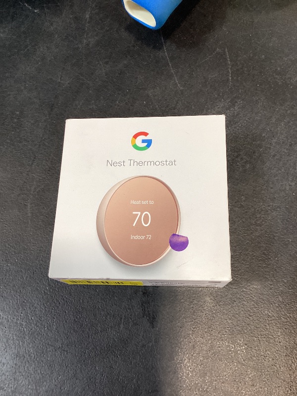 Photo 1 of Google Nest Thermostat - Smart Thermostat for Home - Programmable Wifi Thermostat - Sand