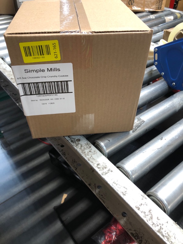 Photo 1 of ***EXPIRATION: 05/26 *** Simple Mills Almond Flour Chocolate Chip Cookies, Gluten Free and Delicious Crunchy Cookies, Organic Coconut Oil, Good for Snacks, 6 Count (Packaging May Vary)