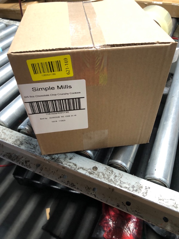 Photo 1 of ***EXPIRATION: 05/26 *** Simple Mills Almond Flour Chocolate Chip Cookies, Gluten Free and Delicious Crunchy Cookies, Organic Coconut Oil, Good for Snacks, 6 Count (Packaging May Vary)