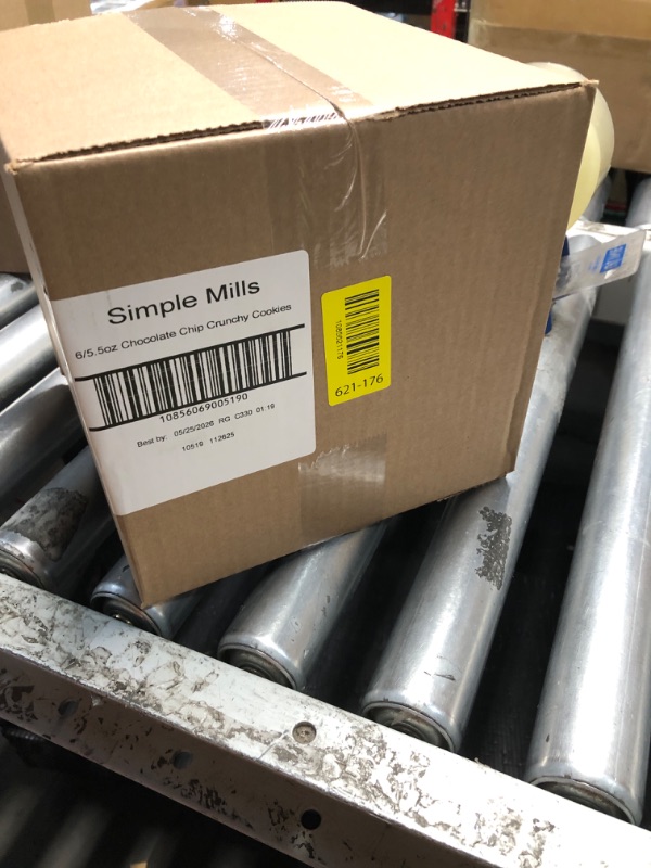 Photo 1 of ***EXPIRATION: 05/26 *** Simple Mills Almond Flour Chocolate Chip Cookies, Gluten Free and Delicious Crunchy Cookies, Organic Coconut Oil, Good for Snacks, 6 Count (Packaging May Vary)