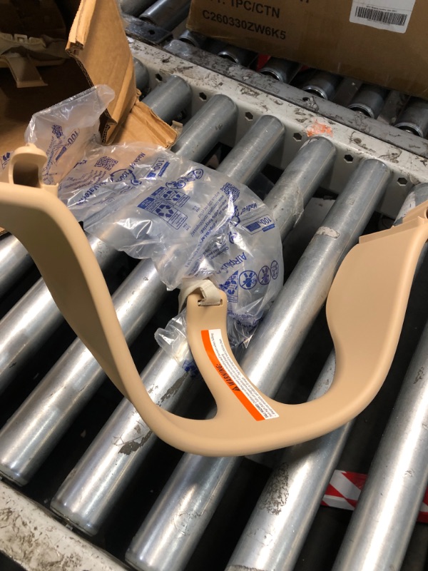 Photo 1 of Stokke Tripp Trapp High Chair 2 (Natural), Cushion 2 (Nordic Grey) + Stokke Tray (White) - Includes Chair + Baby Set with Removable Harness for Children 6-36 Months