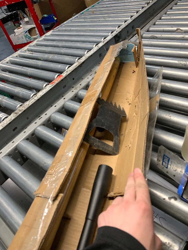 View 3 of ***HEAVILY USED**
60" Wood Handle Weed Puller Tool, 7-Tine Garden Hoe, Secure Fit, No Bending