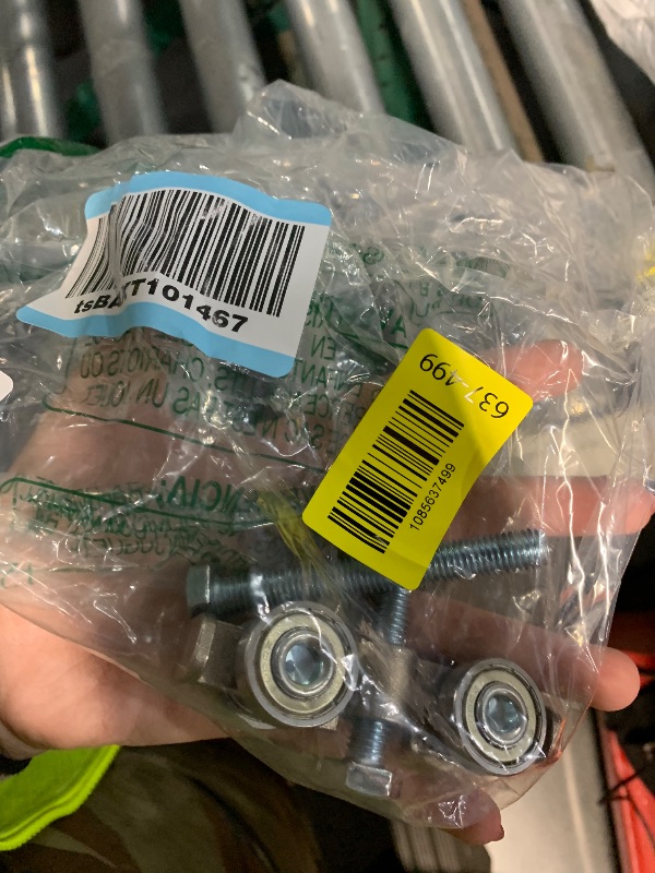 Photo 1 of ***missing 7***Tallew 8 Pcs Silver 4 Wheel Silent Trolley Assembly Rollers for Use with 1-5/8" Wide and All 1-5/8" or Taller Strut Channels with M10 Bolt