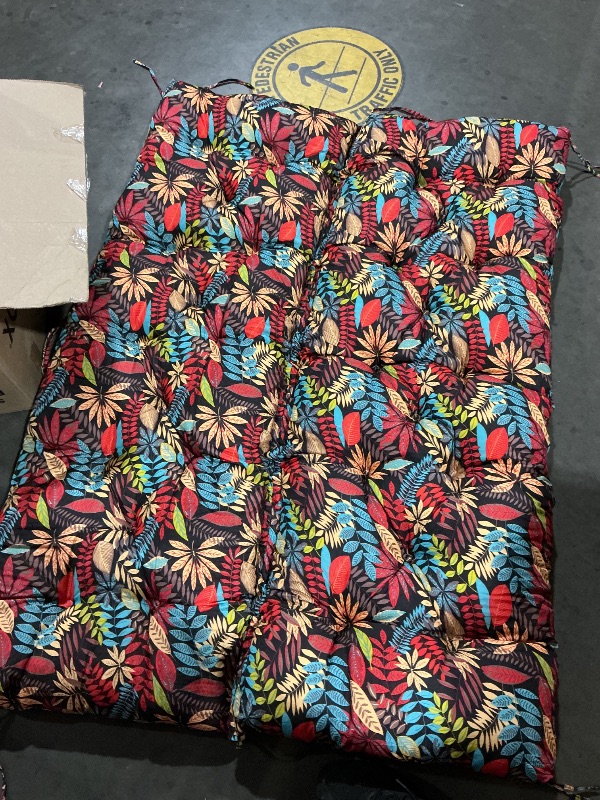 Photo 1 of ***STOCK PHOTO FOR REFERENCE ONLY***HARBOREST Outdoor Chair Cushions Set of 4, Water Resistant Patio Chair Cushions with Ties, Square Corner Outdoor Seat Cushions for Patio Furniture, 18.5"x16"x3", Colored Leaf