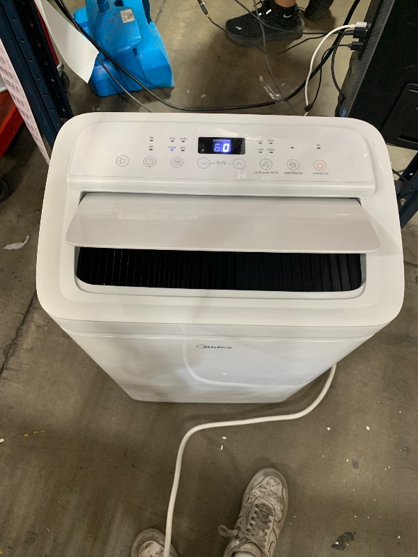 View 2 of **MINOR COSMETIC DAMAGE** Midea 12,000 BTU ASHRAE (8,000 BTU DOE/SACC) Portable Air Conditioner, Cools up to 350 Sq.Ft., with Dehumidifier & Fan mode, Control with Remote, Amazon Alexa & Google Assistant, 2026 NEW