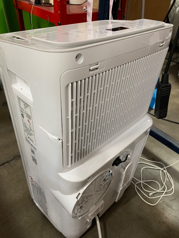 View 4 of **MINOR COSMETIC DAMAGE** Midea 12,000 BTU ASHRAE (8,000 BTU DOE/SACC) Portable Air Conditioner, Cools up to 350 Sq.Ft., with Dehumidifier & Fan mode, Control with Remote, Amazon Alexa & Google Assistant, 2026 NEW