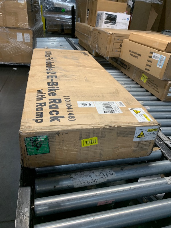 Photo 1 of ***STOCK PHOTO FOR REFERENCE ONLY***

Young Electric E-Bike Rack with Ramp, Hitch 2 Bike Rack, 200 lbs Capacity Electric Bike Carrier, Foldable Platform Mount for Cars, Trucks, SUVs, Minivans, Up to 5-Inch Fat Tire for 2'' Receiver

Possibly missing instr