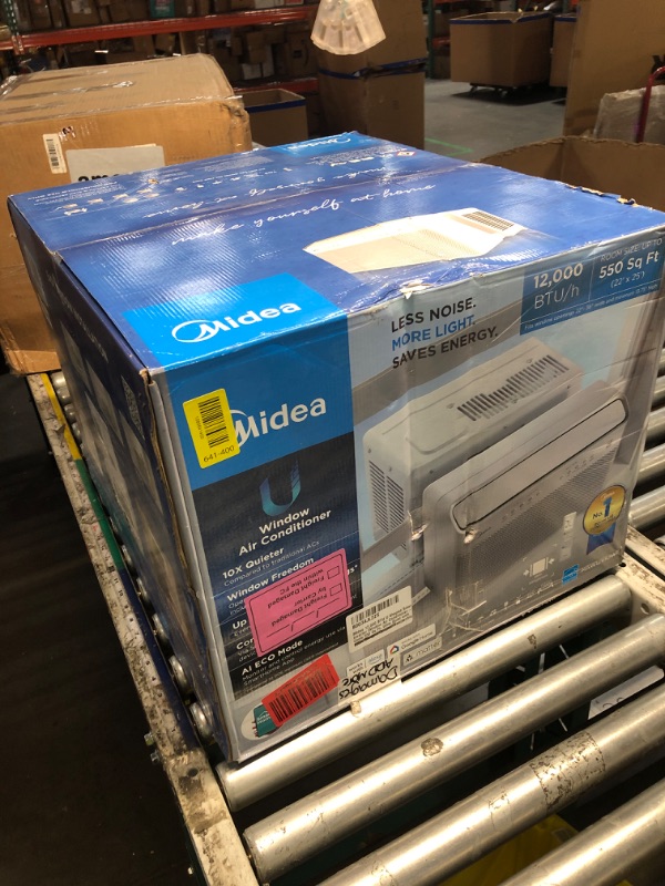 Photo 1 of ***FACTORY SEALED***OPENED FOR INSPECTION****
Midea 12,000 BTU U Shaped Window Air Conditioner, Cools up to 550 Sq Ft