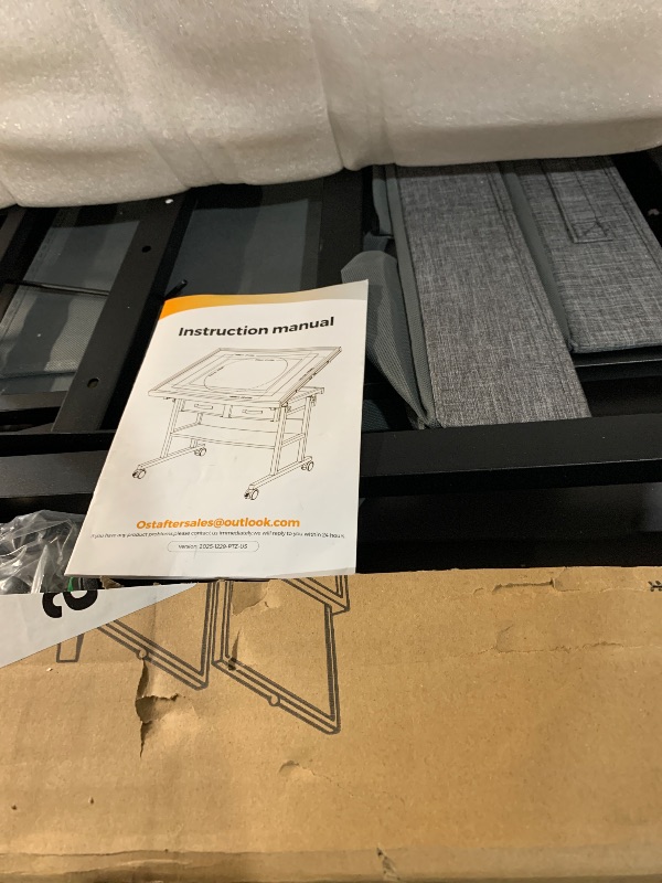 Photo 1 of ****NO INSTRUCTION MANUEL***
ALL4JIG 2000 Pieces Puzzle Table with Legs and Wheels, 28.50"×40.16" Wooden Jigsaw Puzzle Table with 4 Drawers & Cover,Vertical Option,Laptop&Drafting Table for Couch,for Lego Building