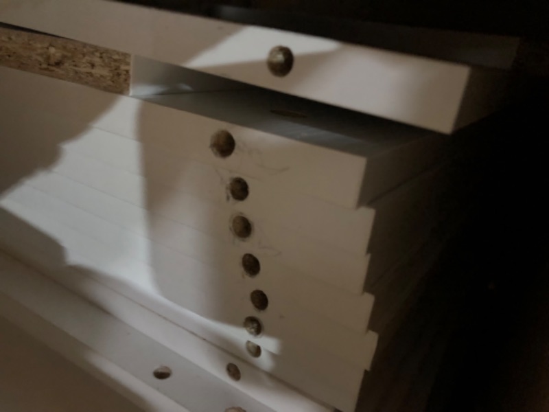 Photo 1 of **MISSING HARDWARE AND INSTRUCTIONS** Tribesigns 14-Tier Shoe Cabinet, 59" Tall White Storage Organizer