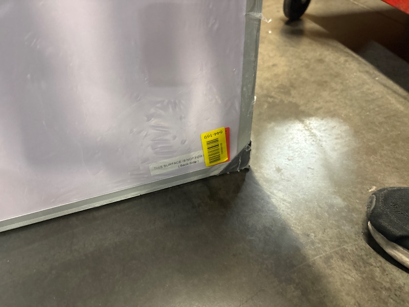 View 3 of ***TRUCK/TRAILER PICKUP ONLY*** *DAMAGED* SEE PHOTOS* DAMAGE ON BOTH SIDES* VIZ-PRO Large Dry Erase Whiteboard, 96 x 48 Inches