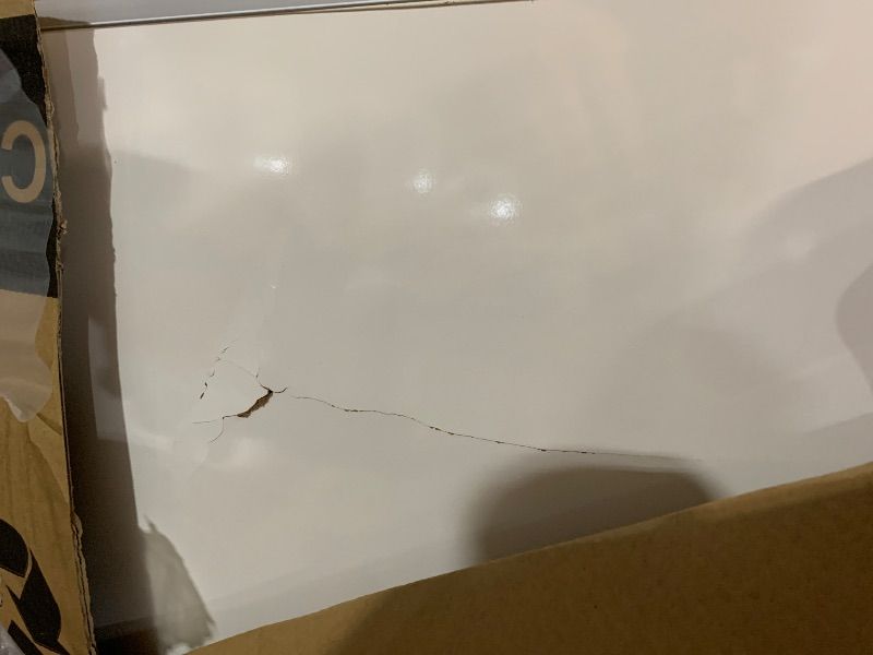 View 6 of ***TRUCK/TRAILER PICKUP ONLY*** *DAMAGED* SEE PHOTOS* DAMAGE ON BOTH SIDES* VIZ-PRO Large Dry Erase Whiteboard, 96 x 48 Inches