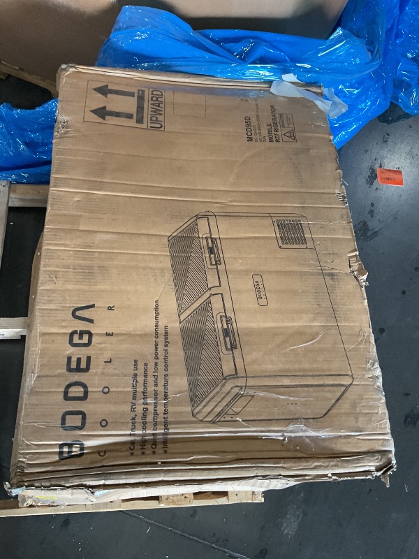 View 3 of *Missing power cord*BODEGACOOLER 12 Volt Refrigerator, 100QT(95L) IPX4 Waterproof Electric Cooler, Car Fridge Dual Zone APP Control with 12/24V DC 110-240V AC, -4?~68?, Portable Freezer for Camping,Travel,RV,Road Trips