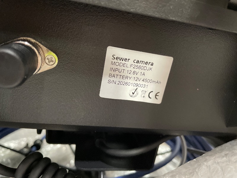 Photo 1 of ****MISSING CAMERA***
JINXINEBAY 10 Inch IPS Sewer Inspection Camera with 512Hz Locator, 1080P AHD, 30/50M Cable, DVR, Auto Self-Leveling, 5X Zoom, TF Card, LED Lights for Pipe/Wall/Drain (100FT)