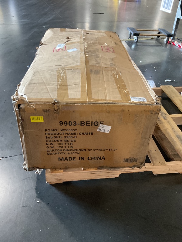 View 3 of *********INCOMPLETE ITEM, THIS IS ONLY BOX #3 OUT OF 3 TOTAL*********
ERYE L-Shaped Sleeper Sectional Sofa