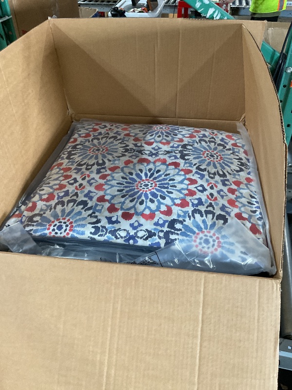 Photo 1 of ***MISSING PARTS***Arden Outdoor Deep Seat Cushion Set (4-Pack), 24 in x 24 in, Weather-Proof, Rain-Proof, Fade Resistant Patio Cushion for Chair, Sofa, and Couch Clark Blue