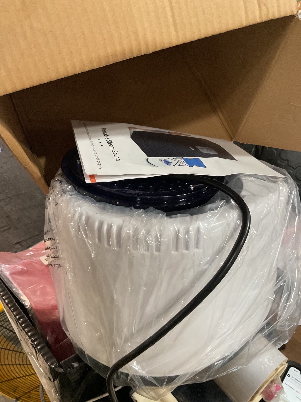 Photo 1 of ***PARTIAL SET, See Notes***X-Vcak Upgraded Portable Sauna for Home?Relaxation, Steam Sauna for Home with Steamer, Remote Control, Folding Chair, 9 Levels