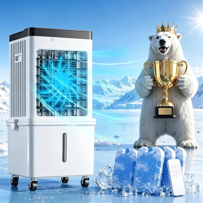 Photo 1 of ****PICTURE FOR REFERENCE ONLY ****
Portable Evaporative Swamp Cooler with 4.2Gal Water Tank
Windowless Small Portable Air Conditioner, 4 Wind Modes, 3 Speeds, Personal Mini Air Cooler for Bedroom Office Small Room
