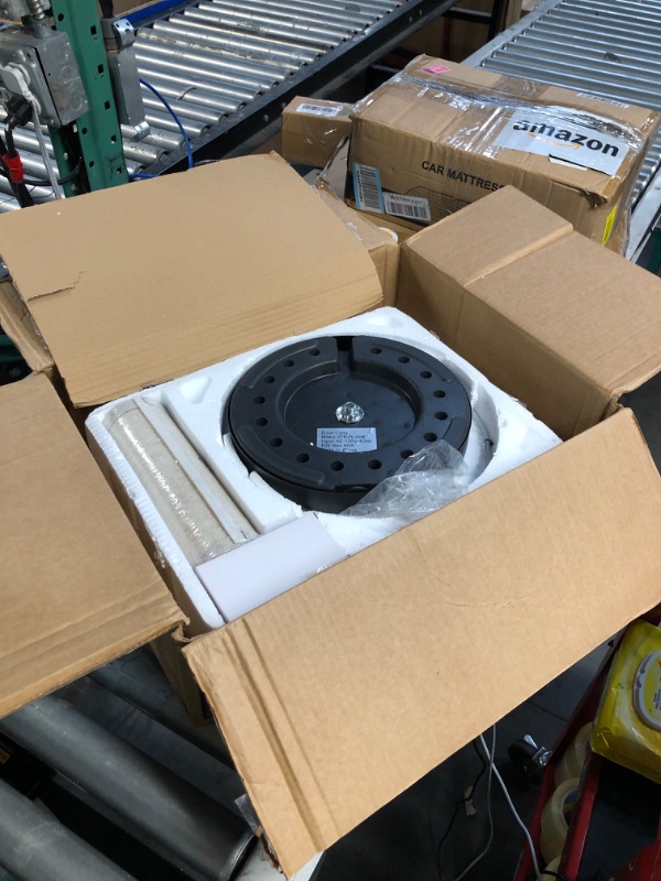 Photo 1 of ****PICTURE FOR REFERENCE****
5.95Lb Round Plastic Floor Lamp Base Weight, 9.3 Inch Black Weighted Disc for Home Living Room Bedroom Lighting