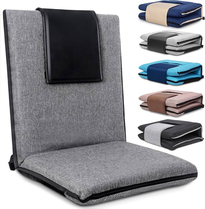 Photo 1 of ***PICTURE FOR REFERENCE ONLY****
FASTMOMENT Floor Chair with Back Support Foldable Meditation Seat, Grey
14 Adjustable Positions, 330lbs Weight Capacity, Washable Linen Cover, Sturdy KOYO Bearings, Portable Ground Chair for Adults