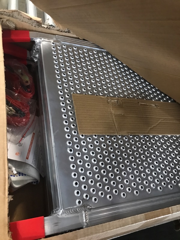 Photo 1 of ***TRUCK/TRAILER PICKUP ONLY***VNN Tri-fold Motorcycle Ramp for Pickup Truck, 77L x54 W Aluminum Loading Ramp