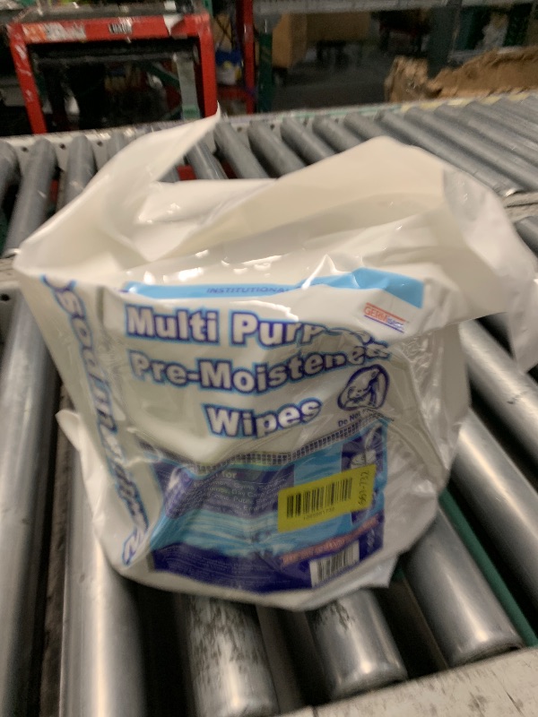 Photo 1 of ***STOCK PHOTO FOR REFERENCE ONLY*** Club Wipes USA Sanitizing Wipes: 800 Unscented Wipes (8" x 5")
