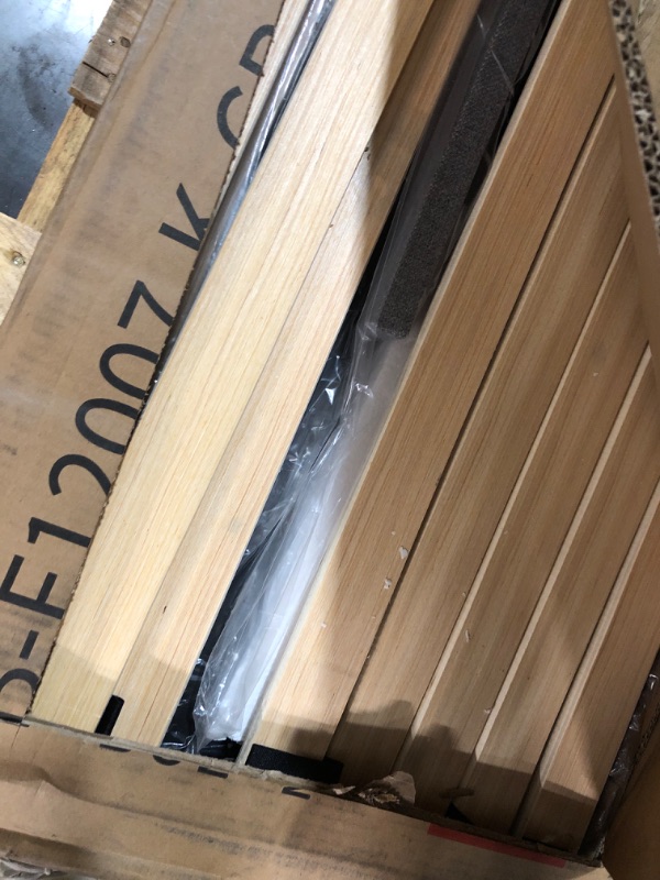 Photo 1 of ***PARTIAL SET*** Novilla King Bed Frame and Headboard, Linen Upholstered King Size Bed Frame with Wood Slats Support, No Box Spring Needed, Heavy Duty Feet, Easy Assembly, Grey