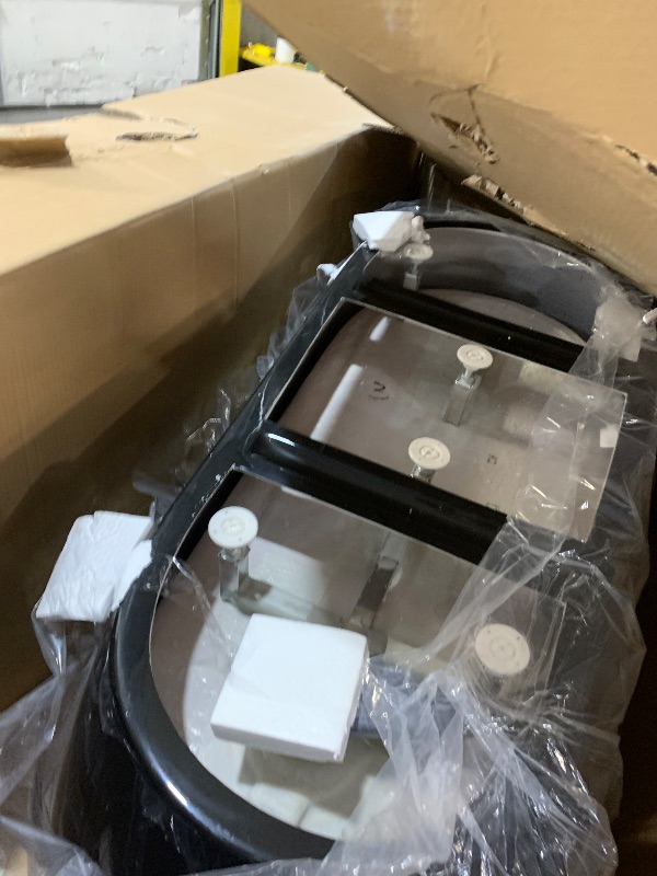 View 2 of ***TRUCK/TRAILER PICKUP ONLY*** Garvee 67" Deep Soaking Bathtub, Non-Slip Acrylic Tub with Chrome Drain, cUPC Certified, Ergonomic Modern Bath for Bathrooms, Easy-Install, Black Upturned