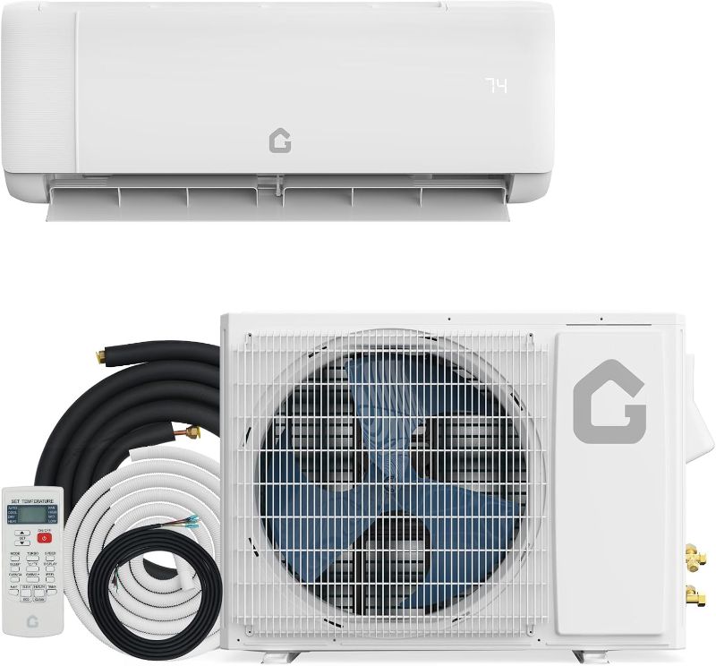 Photo 1 of ***PARTIAL SET - PRICE ADJUSTED*** Garvee 12000 BTU Mini Split Air Conditioner,22 SEER2 Ductless Inverter AC w/ 115V, Cool Up to 750 Sq. Ft with Heat Pump System, Compatible with Alexa, White
