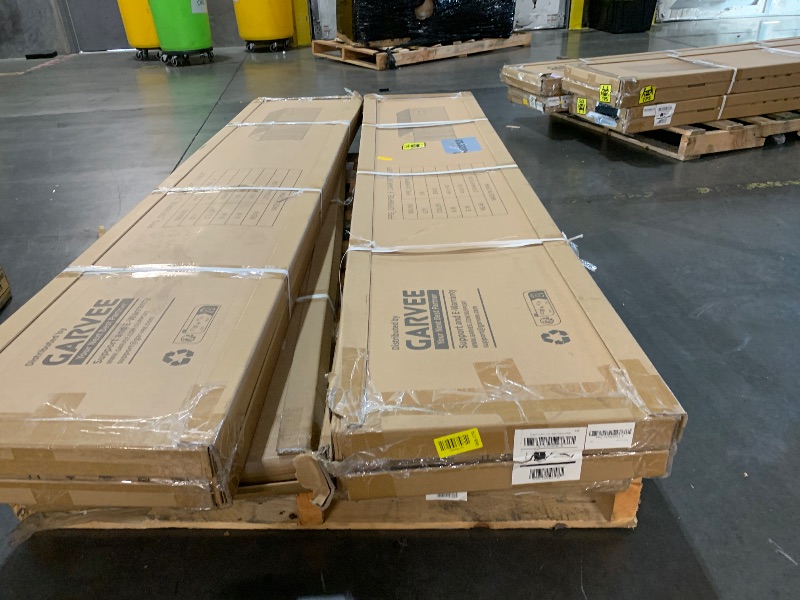 View 2 of ***PARTIAL SET - PRICE ADJUSTED******TRUCK/TRAILER PICKUP ONLY***12x20 FT Metal Garage Shed, Outdoor Extra Large Storage Shed with Double Hinged Doors, 4 Windows, Heavy Duty Carport for Cars, Boats, Trucks and Equipment Storage, Black-Blue