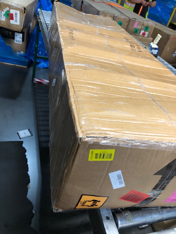 Photo 1 of ?6-Step Rolling Ladder with Handrails Lockable Wheels, Rolling Stairs with 51" Heigh Anti-Slip Platform with Fencehail, Industrial Platform Ladder for Supermarket Warehouse Factory, 19.6" W x74.7 H