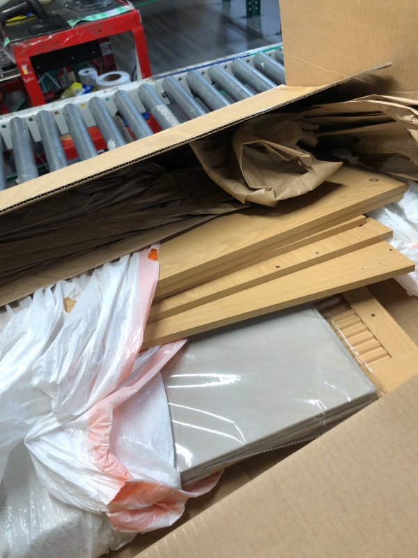 Photo 1 of ***MISSING PARTS***
Mino Kesper Laundry Hamper Cabinet, Small Tilt-Out Bathroom Storage Unit with Narrow Hidden Basket Chest Bathroom Cupboard