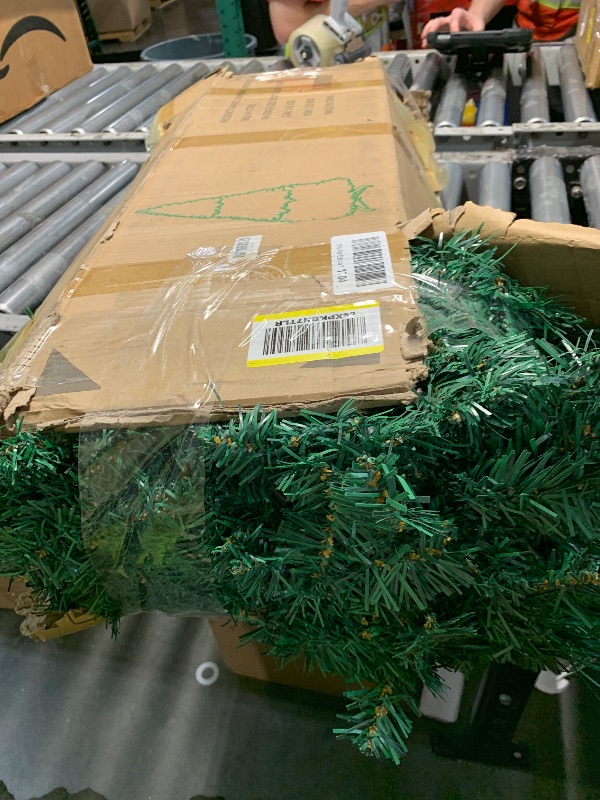 Photo 1 of ***STOCK PHOTO FOR REFERENCE ONLY***6ft Artificial Christmas Tree Premium Pine Xmas Tree with 1000 Branch Tip, 1 Minute Christmas Tree Unlit Realistic Holiday Party Decor for Home Office, Foldable Stand, Easy Assembly