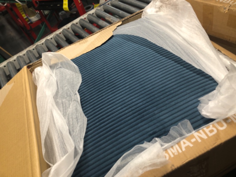 Photo 1 of ***FACTORY SEALED OPENED FOR INSPECTION***
DUMOS Accent Chairs Set of 2, Mid Century Modern Accent Chair with Lumbar Pillow and Solid Wood Frame, Upholstered Armchair Reading Chair for Living Room, Bedroom, Navy Blue
