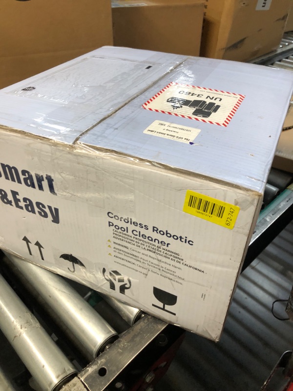 Photo 1 of ***HEAVILY USED***
Cordless Pool Cleaner Robot, Pool Vacuum for Inground Pool & Above Ground Pool, Smart Navigation Self-Parking, LED Indicator, Wall&Waterline Cleaning Pool Robot up to 2150 Sq.ft