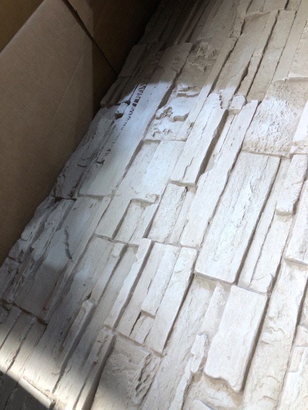 Photo 1 of ***STOCK PHOTO FOR REFERENCE ONLY***Jeweluck Faux Stone Wallpaper Peel and Stick Brick Wallpaper 17.7”×118.1”