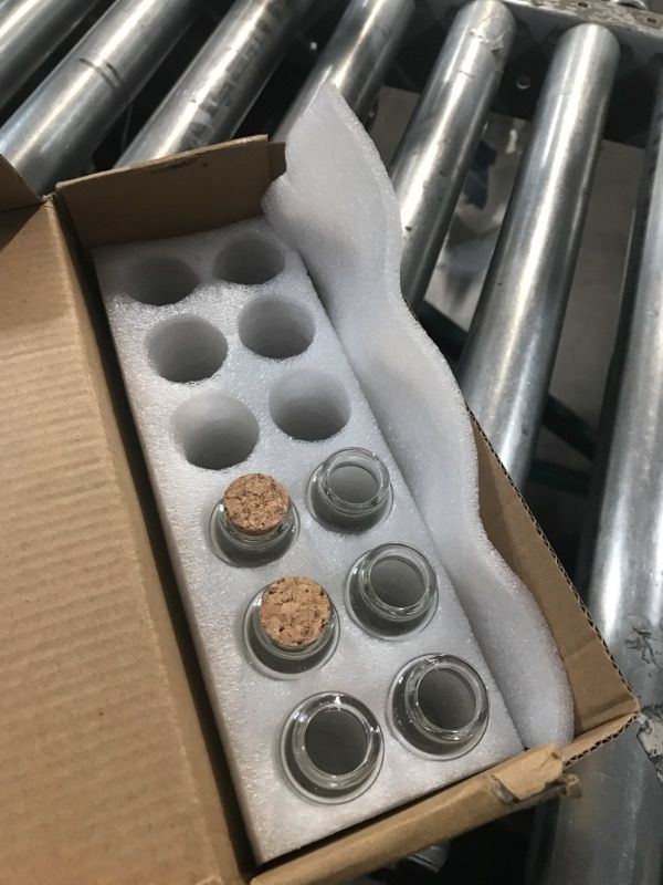 Photo 1 of ***MISSING PARTS***YTZOOLL 12Pcs/Set 30ml Glass Bottles Cork Stoppers DIY Decoration Mini Glass Vials Cork,Spell Jars,Party Favors,Message in a Bottle (30ml-12pcs)